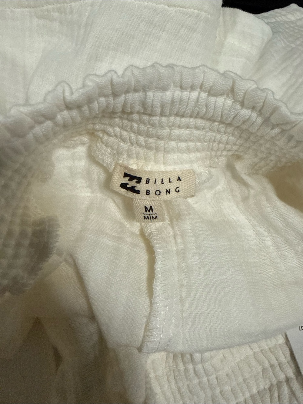 Billabong In The Waves Cream Gauze Shorts NWT Size M - Picture 5 of 8